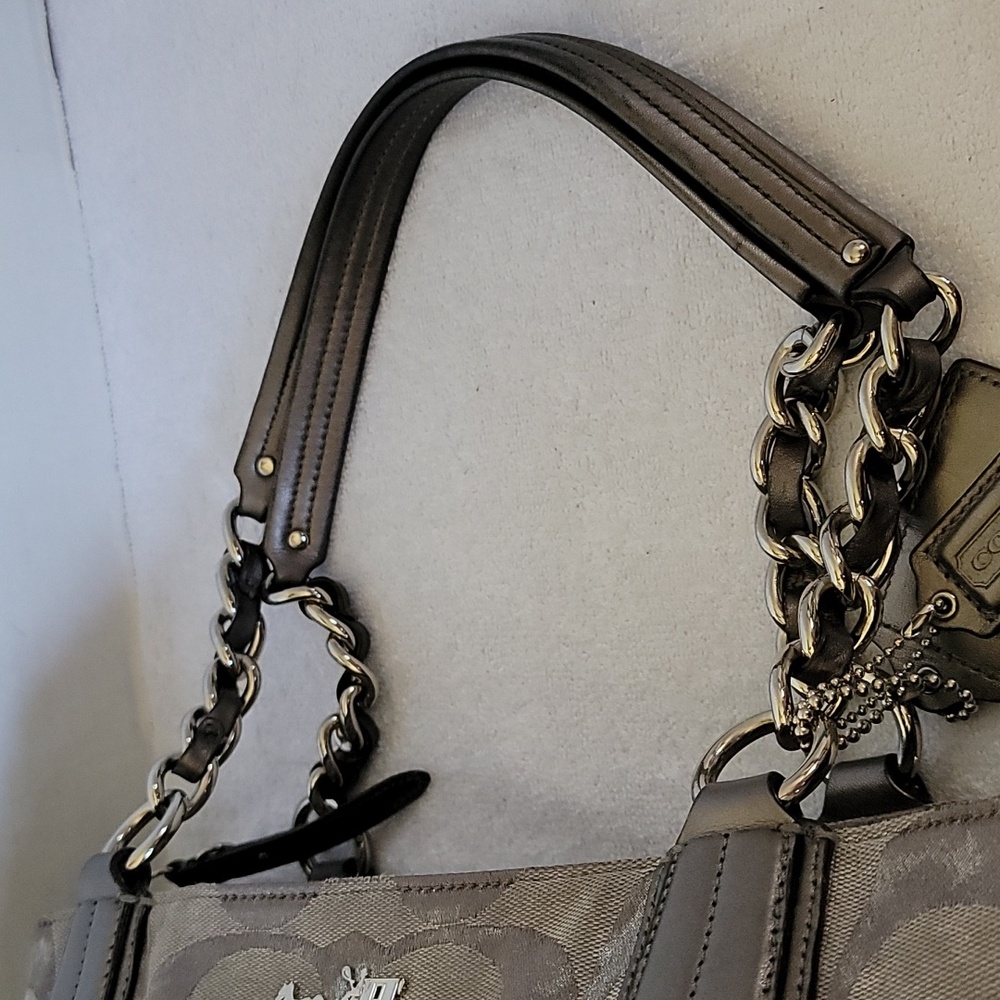 Coach Madison East/West Op Art shoulder handbag - Picture 9 of 16